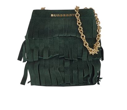 Fringed Small Buck Crossbody Bag, front view